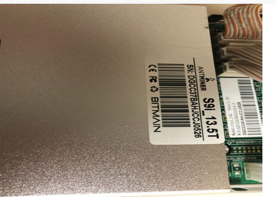 Bitmain Antthợ mỏ S9i 13,5 TH / S Máy đào Bitđồng tiền Asic được sử dụng 1405W
