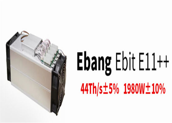 44TH / S 1980W Máy khai thác BTC tiền điện tử thứ hai Ebit E11 ++ SHA256d