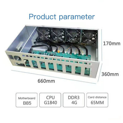Khung giàn khoan khai thác 8gpu Giá đỡ khai thác tiền điện tử Eth mới cho cạc đồ họa Rtx Gtx