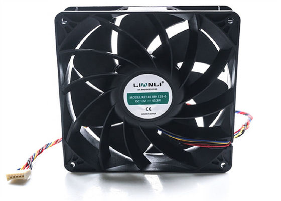 140 * 140 * 38mm 12v 14038 Quạt làm mát giàn khai thác Công suất cao cho Avalon