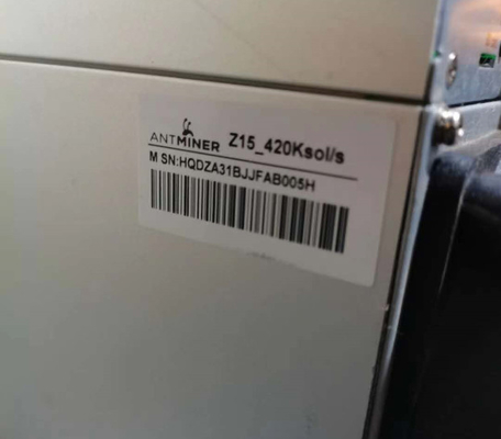 Máy khai thác Bitmain Antminer Z15 ZEC được sử dụng 420Ksol / S 1510W